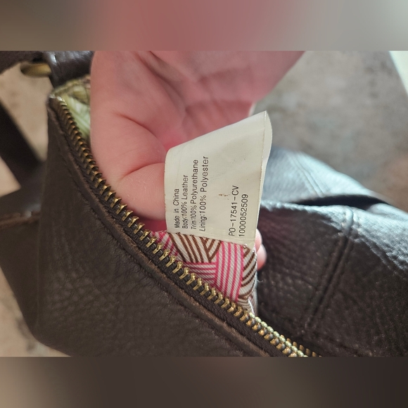 The Sak Women's Lucia Brown  Leather Multipockets Adj Strap Crossbody Handbag - Picture 15 of 16